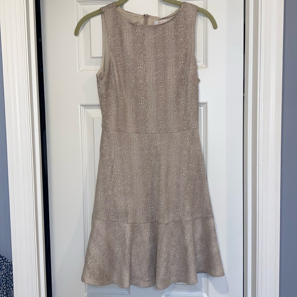 Suede blush pink dress